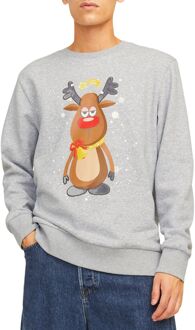 Jack & Jones Kerst Jolly Sweatshirt Jack & Jones , Gray , Heren - 2Xl,L,M,S