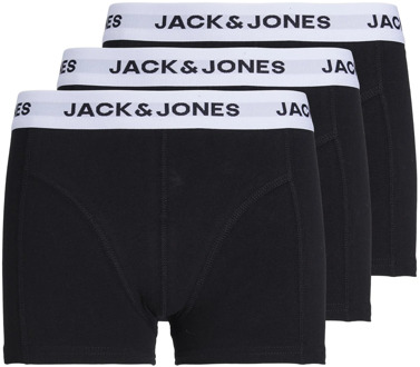 Jack & Jones Kinder boxershorts jongens jacbasic 3-pack Zwart - 140