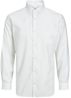 Jack & Jones Klassiek overhemd met lange mouwen Jack & Jones , White , Heren - 2Xl,Xl,L,M,S