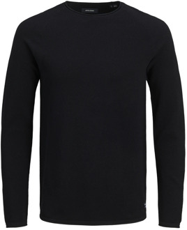 Jack & Jones Klassieke Heren Katoenen Trui Jack & Jones , Black , Heren - Xl,L,M,S