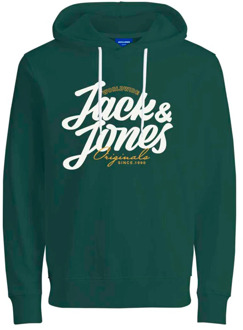 Jack & Jones List Hoody Hoodie Sweatshirt Jack & Jones , Green , Heren - Xl,L,M