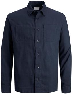 Jack & Jones Logan effen overhemd - Marineblauwe blazer