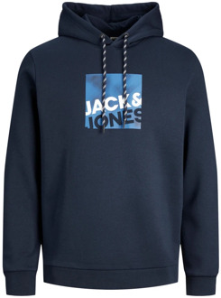 Jack & Jones Logan Hoodie Sweatshirt Jack & Jones , Blue , Heren - 2Xl,Xl,L,M,S