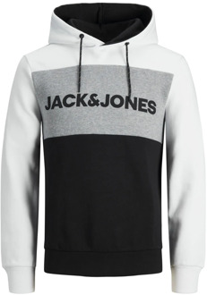 Jack & Jones Logo Blocking Hoodie Sweater Jack & Jones , Multicolor , Heren - Xl,L