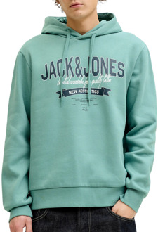 Jack & Jones Logo Hoodie Heren - S