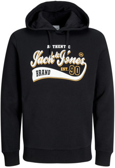 Jack & Jones Logo Hoodie Sweatshirt Jack & Jones , Black , Heren - 2Xl,Xl,L,M,S