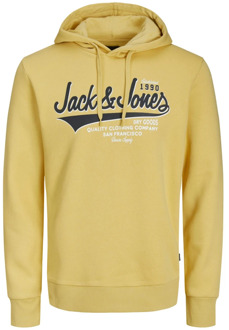 Jack & Jones Logo Hoodie Sweatshirt Jack & Jones , Yellow , Heren - 2XL