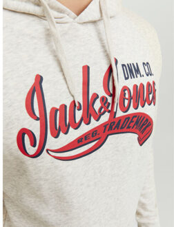 Jack & Jones Logo sweat hood Wit