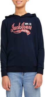 Jack & Jones Logo Sweat Hoodie Junior navy - rood - wit - 128