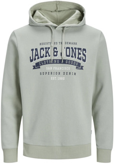 Jack & Jones Logo2 Hoodie Sweatshirt Jack & Jones , Green , Heren - 2Xl,Xl,L,M