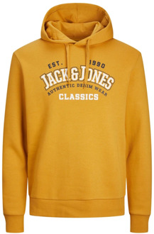 Jack & Jones Logo2 Hoodie Sweatshirt Jack & Jones , Yellow , Heren - 2XL