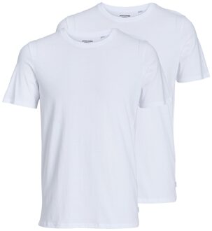 Jack & Jones Mannen Basis T-shirt - White - Maat S