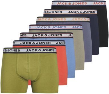 Jack & Jones Marco Trunk Boxershorts Heren (7-pack) groen - oranje - blauw - zwart - L
