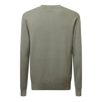 Jack & Jones Men's Jack Jones Brooks Relaxed Fit Cashmere Blend Sweater in Green - maat M Groen