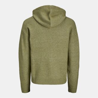 Jack & Jones Men's Jack Jones Ollie Knitted Hoodie in Green Groen - L