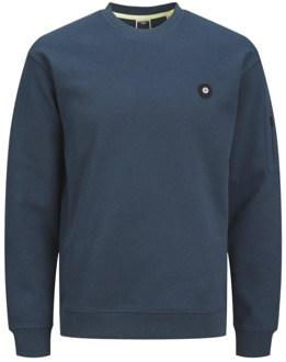 Jack & Jones Midnight Navy Sweatshirt Jack & Jones , Blue , Heren - 2Xl,Xl,L,M,S