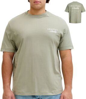 Jack & Jones Norrebro Typo Backprint Crew T-shirt Heren (plussize) - 2XL