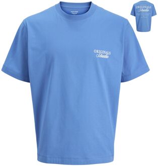 Jack & Jones Norrebro Typo Backprint Crew T-shirt Heren (plussize) - 3XL