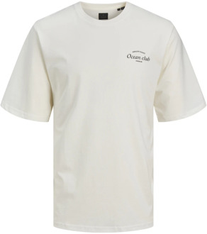 Jack & Jones Ocean Club Logo Print T-Shirt Jack & Jones , White , Heren - 2Xl,Xl,L,M,S