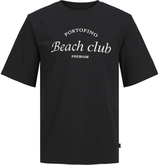 Jack & Jones Ocean Front Print T-Shirt Jack & Jones , Black , Heren - 2Xl,Xl,L,M,S
