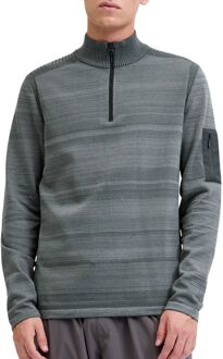 Jack & Jones Omace Knit Half Zip Sweater Heren - L