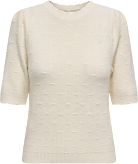 Jack & Jones Onlkatia ss structure o-neck cc knt Grijs - L