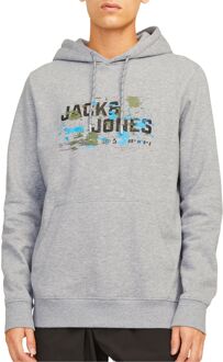 Jack & Jones Outdoor Hoodie met Stijlvolle Details Jack & Jones , Gray , Heren - 2Xl,Xl,L,M,S