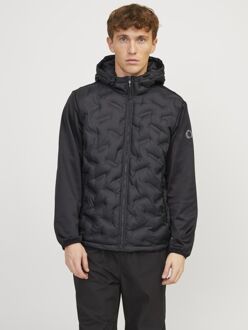 Jack & Jones Outdoorjas Heat Hybrid Jacket Zwart - maat