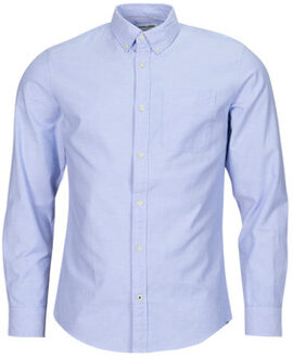 Jack & Jones Overhemd Lange Mouw Jack & Jones JJEOXFORD SHIRT LS" Blauw - XXL, S, M, L, XL