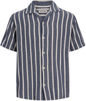 Jack & Jones Overhemden Coba Stripe Resort Shirt Blauw