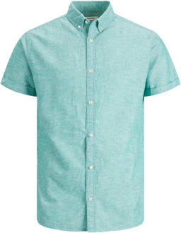 Jack & Jones Overhemden Summer Korte Mouw  Groen