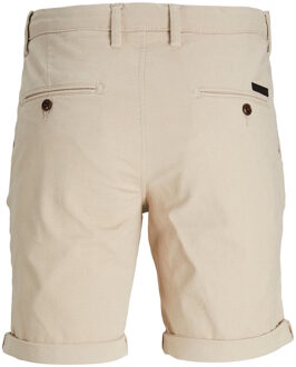Jack & Jones PANTS STUDIO gemêleerde regular fit short JPSTFURY dune Beige