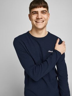 Jack & Jones Paul tons knit crew neck Jack & Jones , Blauw , Heren - 2Xl,Xl,L,M,S