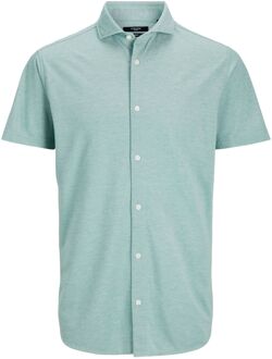 Jack & Jones Pique Short Sleeve Shirts Jack & Jones , Green , Heren - 2Xl,Xl,L,M,S