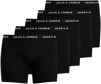Jack & Jones Plus size boxershorts heren jachuey 5-pack Zwart - 5XL