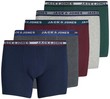 Jack & Jones Plus size boxershorts heren jacoliver 5-pack Print / Multi - 4XL