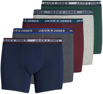 Jack & Jones Plus size boxershorts heren jacoliver 5-pack Print / Multi - 5XL
