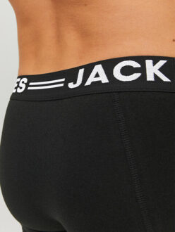 Jack & Jones Plus size boxershorts heren trunks sense 3-pack Zwart - XXXL