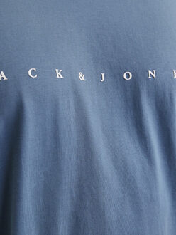 Jack & Jones Plus size heren t-shirt jjestar oceanview Blauw - 6XL