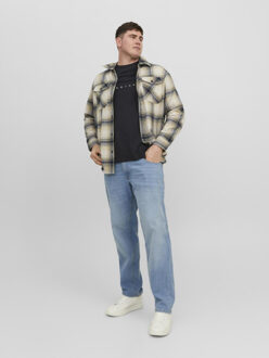 Jack & Jones Plus size heren t-shirt jjestar Zwart - 5XL