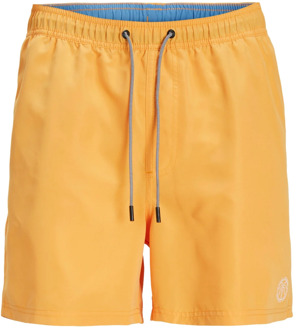 Jack & Jones Plus size heren zwemshort solid Oranje - 5XL