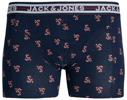 Jack & Jones Plus size kerst boxershorts heren trunks jacxmas 3-pack Blauw - 5XL