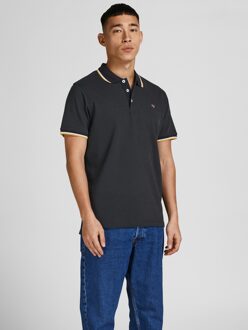 Jack & Jones Premium Bluwin Polo Heren zwart - wit - geel - M