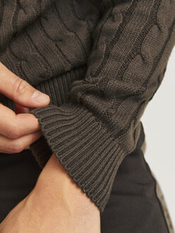 Jack & Jones Ross knit crew neck Bruin - M