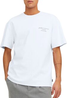 Jack & Jones Sanchez Branding Crew Shirt Heren wit - XL