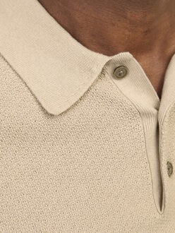 Jack & Jones Sandri knit polo ls Beige