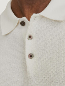 Jack & Jones Sandri knit polo Wit - L
