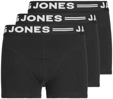 Jack & Jones Sense Trunk Boxershorts Junior (3-pack) zwart - wit - 140