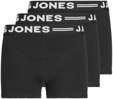 Jack & Jones Sense Trunk Boxershorts Junior (3-pack) zwart - wit - 152