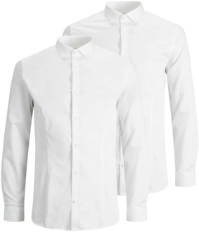 Jack & Jones Shirts Jack & Jones , White , Heren - 2XL